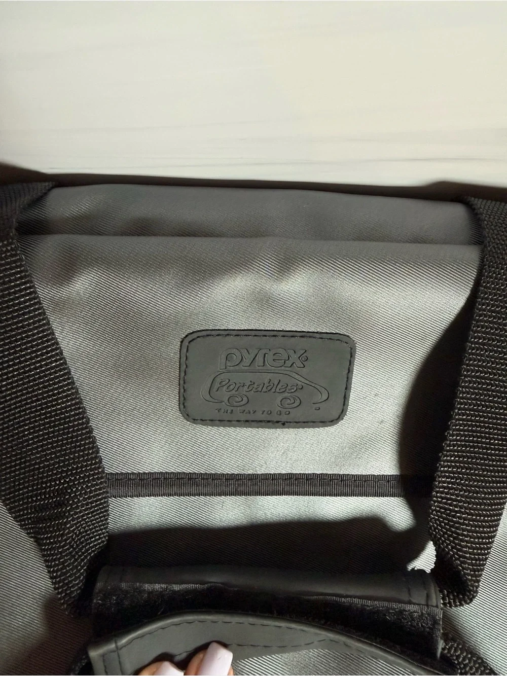 Pyrex Portables Insulated Food Carrier Bag Gray Casserole Tote
